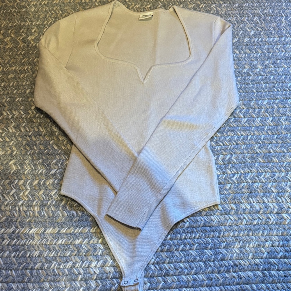 Cream bodysuit Abercrombie & Fitch